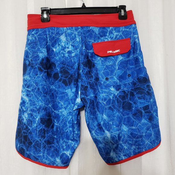 Pelagic Swim Trunks Board Shorts Stretch Pockets Size Youth 29 Men's Shorts - Picture 3 of 6